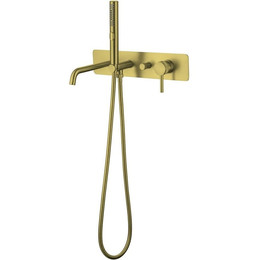 Смеситель для ванны Allen Brau Priority 5.31A05-GB (со скрытой частью) золото - фото 