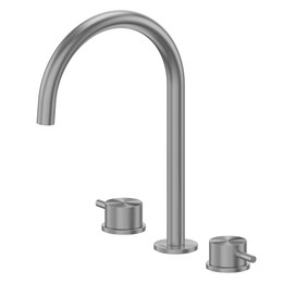 Смеситель для раковины ABBER Wasser Kreis 316 AF8108BGG-M, оружейная сталь брашированная - фото 