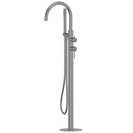 Смеситель для ванны Abber Wasser Kreis 316 AF8115BGG (со скрытой частью) оружейная сталь брашированная - фото 