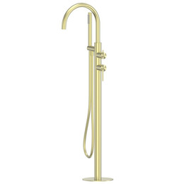 Смеситель для ванны Abber Wasser Kreis 316 AF8115BG (со скрытой частью) золото брашированное - фото 