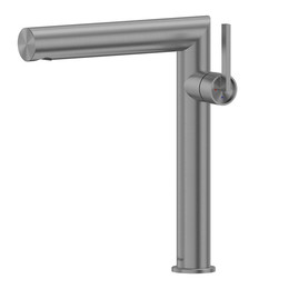 Смеситель для раковины ABBER Perfekte 316 AF8A11BGG-L, оружейная сталь брашированная - фото 