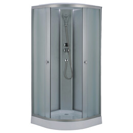 Душевая кабина Loranto 90x90 см CS-981TM/W-90, хром/прозрачное - фото 