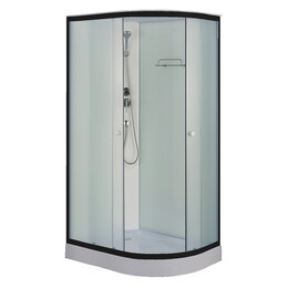 Душевая кабина Loranto 120x80 см CS-876EBTM/W-120 L, чёрный/прозрачное - фото 