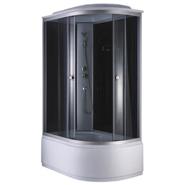 Душевая кабина Loranto 120х80 см CS-886EATM/B-120 L, хром/прозрачное - фото 