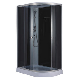 Душевая кабина Loranto 120x80 см CS-876EATM/B-120 L, хром/прозрачное - фото 