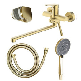 Смеситель для ванны Azario Alanti AZ-K1732MG, золото матовое - фото 