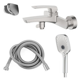 Смеситель для ванны Azario Conda AZ-K3011BN, сатин - фото 