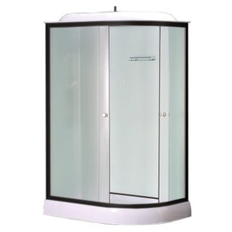 Душевая кабина Loranto 120x80 см CS-876EBTM/W-120 L, чёрный/прозрачное - фото 