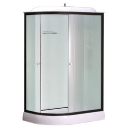 Душевая кабина Loranto 120x80 см CS-877EBTM/W-120 R, чёрный/прозрачное - фото 