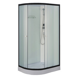 Душевая кабина Loranto 120x80 см CS-877EBTM/W-120 R, чёрный/прозрачное - фото 