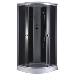 Душевая кабина Loranto 90x90 см CS-881EA13TM/B-90, хром/прозрачное - фото 
