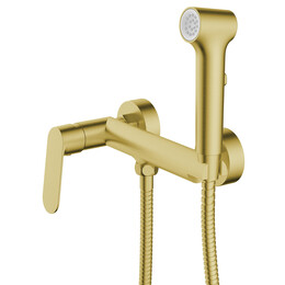 Набор для гигиенического душа Azario Alanti AZ-K2532MG, золото матовое - фото 