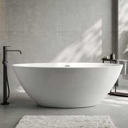 Ванна отдельностоящая Abber 165x90 см AB9249-1.6, Цвет производителя: белый, Расположение: отдельностоящая - фото 