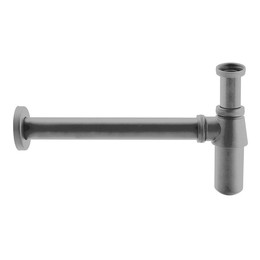 Сифон для умывальника Aquatek  AQ6011BGM, оружейная сталь - фото 