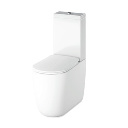 Унитаз-компакт безободковый Kerasan Nolita 531701 с тонкой крышкой микролифт - фото 