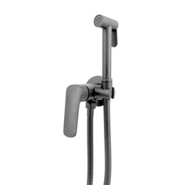 Набор для гигиенического душа Aquatek Вега AQ1019BGM, оружейная сталь - фото 