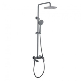 Душевая стойка Aquatek Вега AQ2040BGM, оружейная сталь - фото 