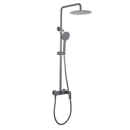 Душевая стойка Aquatek Вега AQ2060BGM, оружейная сталь - фото 