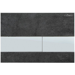 Кнопка смыва Cezares Lux LUX-PN-01, чёрный/хром - фото 