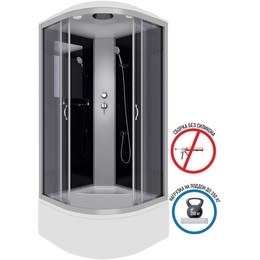 Душевая кабина Niagara Classic 90x90 см NG-2508-14, хром/прозрачное (безсиликоновая сборка) - фото 