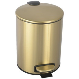 Ведро для мусора с педалью Boheme Uno 10426-MG, золото матовое - фото 
