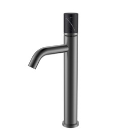 Смеситель для раковины высокий Boheme Stick 122-GM-MR-B, графит - фото 