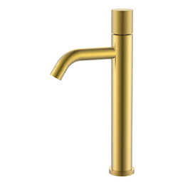 Смеситель для раковины высокий Boheme Stick 122-MG.2, золото матовое - фото 