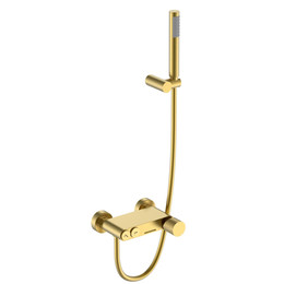 Смеситель для ванны Boheme Stick 123-MG.2, золото матовое - фото 