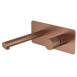 Смеситель для раковины настенный Boheme Stick 125-BRB.2 (со скрытой частью) брашированная бронза - фото 