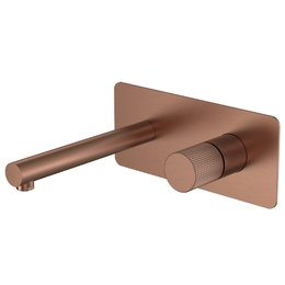 Смеситель для раковины настенный Boheme Stick 125-BRB.3 (со скрытой частью) брашированная бронза - фото 