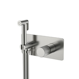 Набор для гигиенического душа Boheme Stick 127-NB.3 (со скрытой частью) никель - фото 