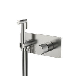 Набор для гигиенического душа Boheme Stick 127-NB.4 (со скрытой частью) никель - фото 