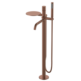 Смеситель для ванны напольный Boheme Stick 129-BRB.2, брашированная бронза - фото 