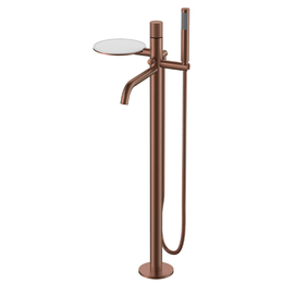 Смеситель для ванны напольный Boheme Stick 129-BRB.4, брашированная бронза - фото 