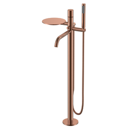 Смеситель для ванны напольный Boheme Stick 129-CB, брашированная медь - фото 