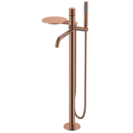 Смеситель для ванны напольный Boheme Stick 129-CB.2, брашированная медь - фото 