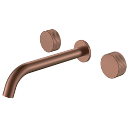 Смеситель для раковины настенный Boheme Stick 152-2-BRB.3, брашированная бронза - фото 
