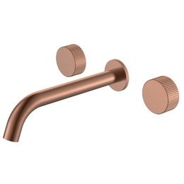 Смеситель для раковины настенный Boheme Stick 152-2-CB.3, брашированная медь - фото 