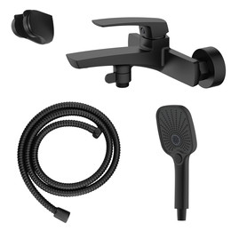 Смеситель для ванны Azario Conda AZ-K3011B, чёрный матовый - фото 