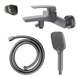 Смеситель для ванны Azario Conda AZ-K3011GR, графит - фото 