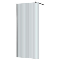 Душевая перегородка Azario Walk-in 120 см AZ-251-120-MGR-CRF (стекло 8 мм) графит матовый/рифленое - фото 