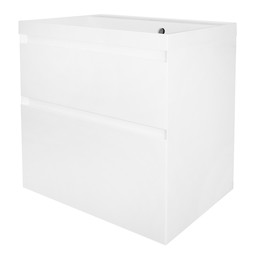 Тумба подвесная с раковиной Azario Velluto 60 см CS00097535, белый матовый - фото 