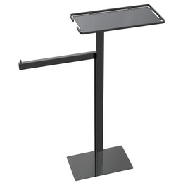 Стойка с полотенцедержателем и полкой Boheme 10952-SGM, цвет графит глянец - фото 