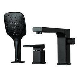 Смеситель для ванны Gappo G1117-6, черный - фото 