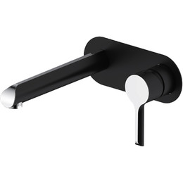 Смеситель для раковины настенный Gappo G1003-26, черный/хром - фото 