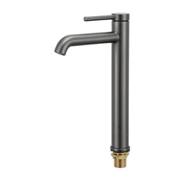 Смеситель для раковины высокий Gappo G06-9 G1006-29, оружейная сталь, Цвет производителя: оружейная сталь - фото 