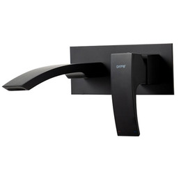 Смеситель для раковины настенный Gappo G07-6 G1007-26, чёрный, Цвет производителя: чёрный - фото 