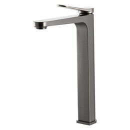 Смеситель для раковины высокий Gappo G10-9 G1010-29, оружейная сталь, Цвет производителя: оружейная сталь - фото 