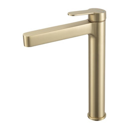 Смеситель для раковины высокий Gappo G99-33 G1099-83, золото сатин, Цвет производителя: золото сатин - фото 