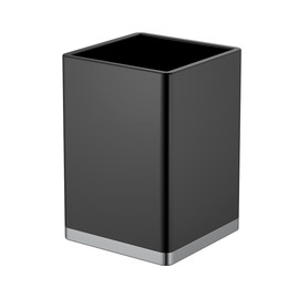 Стакан для зубных щеток Boheme 10961-B-CR, цвет чёрный - фото 